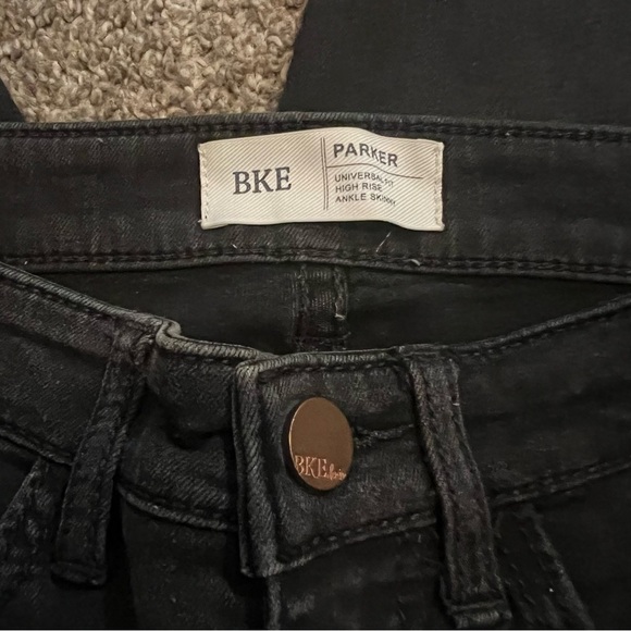 BKE Parker Universal Black High Rise Ankle Skinny size 24 - Picture 4 of 6
